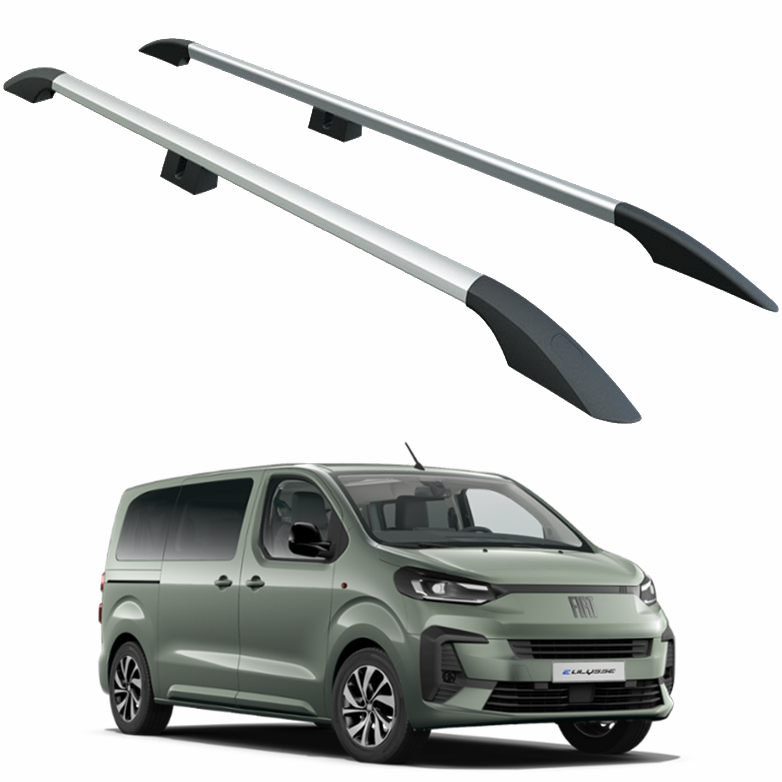 For Fiat Ulysse Roof Rack Rails - Silver For Fiat Ulysse Roof Rack Rails - Silver